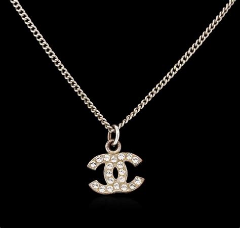 chanel logo necklace fake|authentic chanel necklace.